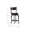 Flash Furniture Nichola Classic Open Back Swivel Counter Pub Stool w/Wood Frame & LeatherSoft Seat, Espresso/Black ES-NT2-24-ESP-GG - alternate 4